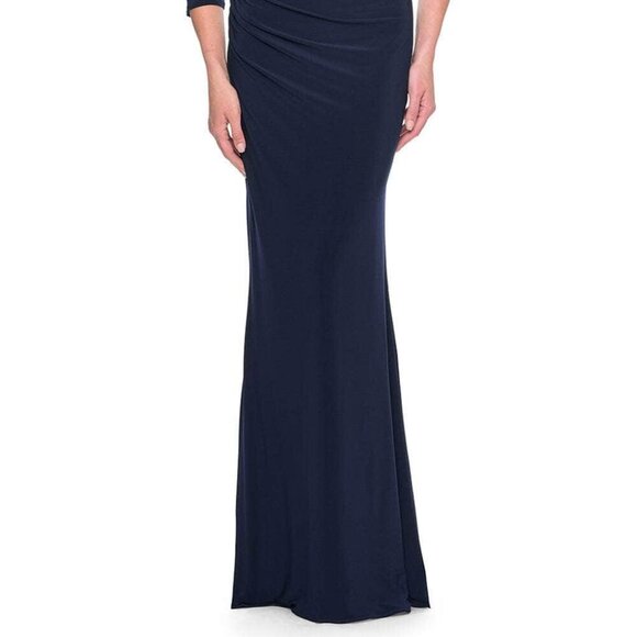 NWT La Femme 31020 Mother of the Bride Dress Navy Size 10 - Picture 2 of 6